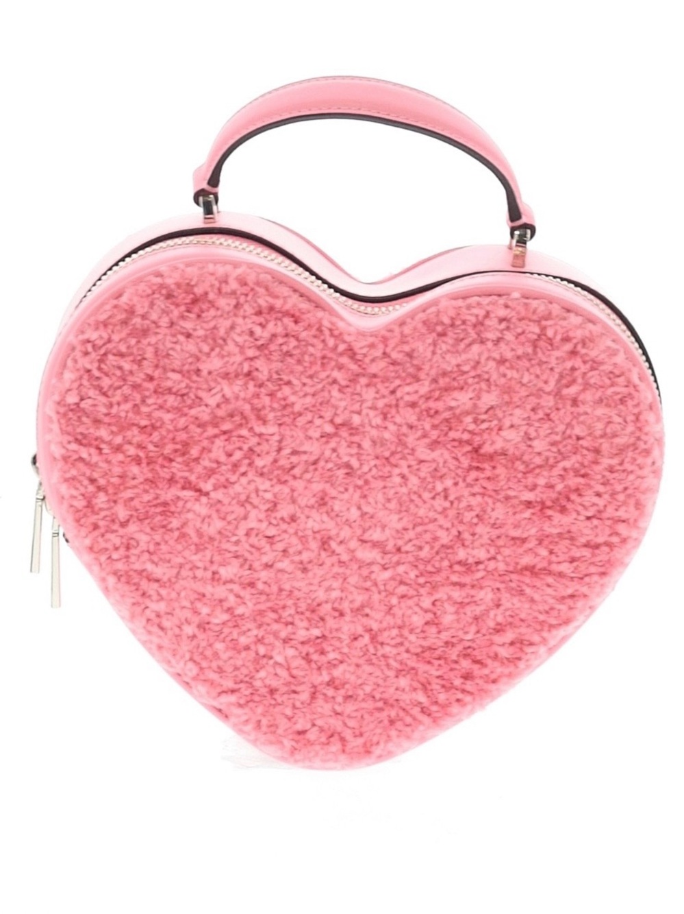 Kate spade love shack faux fur heart crossbody bag purse